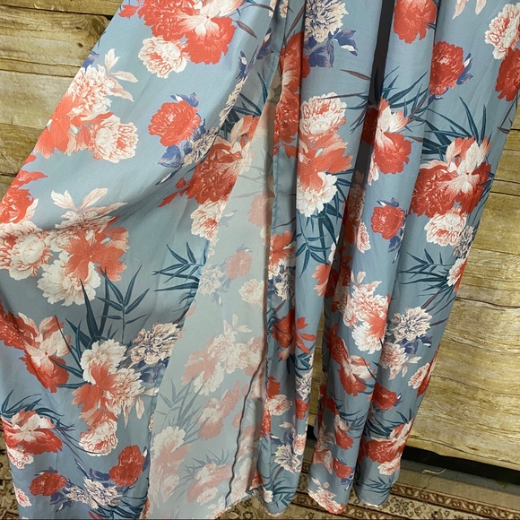 J’Atiste by Amy long line pants jumper romper floral print size medium - Picture 12 of 16